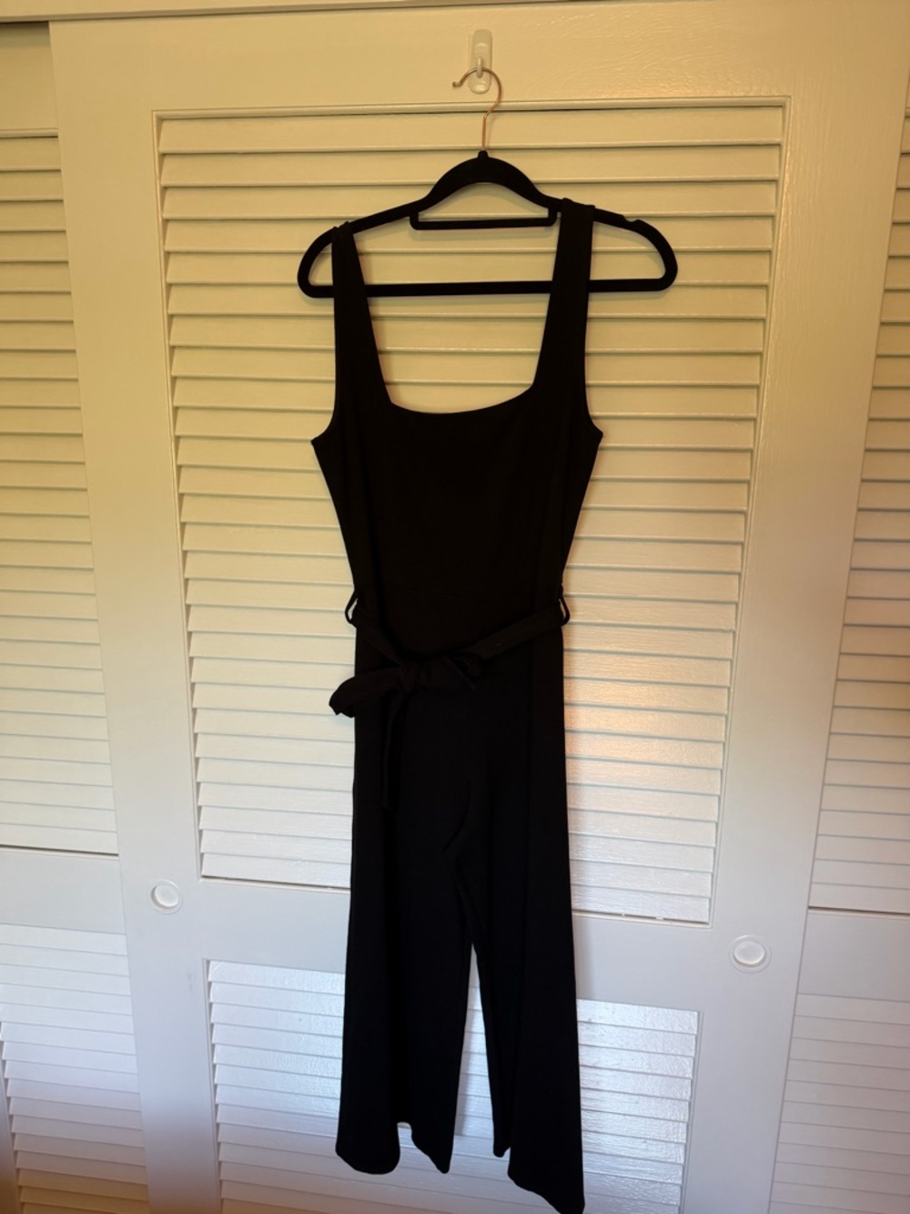 Rolla Coster Black Sleeveless Wide-Leg Jumpsuit with Tie Waist